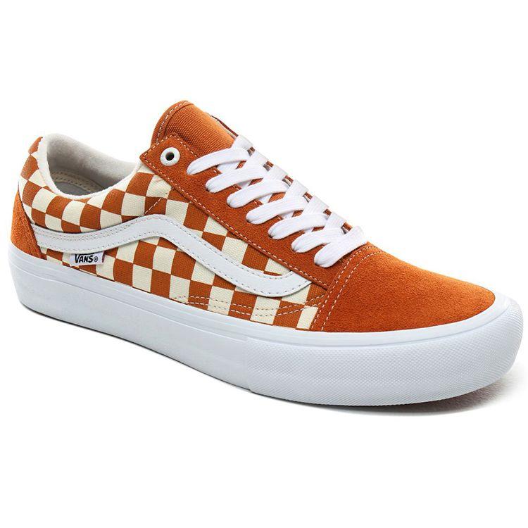 Vans Old Skool Pro Golden Oak Checkerboard Unisex Sneakers VN000ZD4UZW