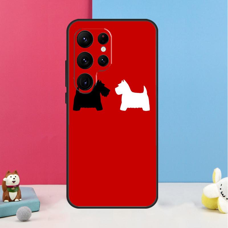 

Cartoon Westie Dog Case For Samsung Galaxy S26 S23 Ultra S20 S21 S22 S24 S25 Plus S10 S25 FE Back Cover Shell Galaxy S24 Plus
