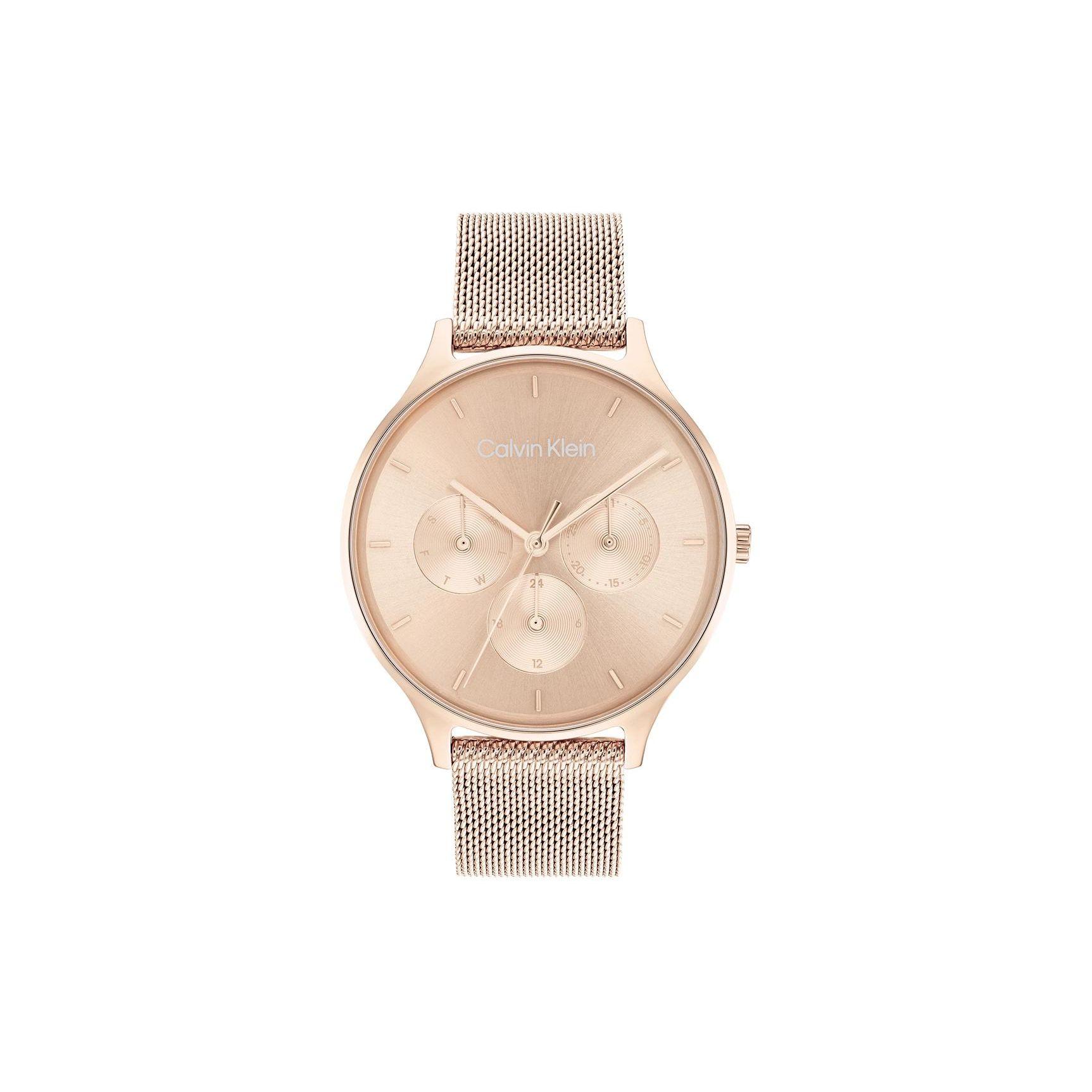 Calvin Klein Quartz Watch 38Mm Rose Gold Dial Women watches 25200102 Rose Gold Watch Dial