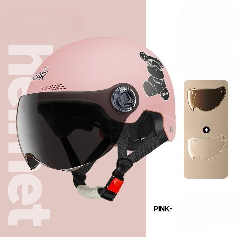 Electric Vehicle Four-season Helmet Motorcycle Helmet Summer Sun Protection Women's Helmet Men's Electric Vehicle Half Helmet
