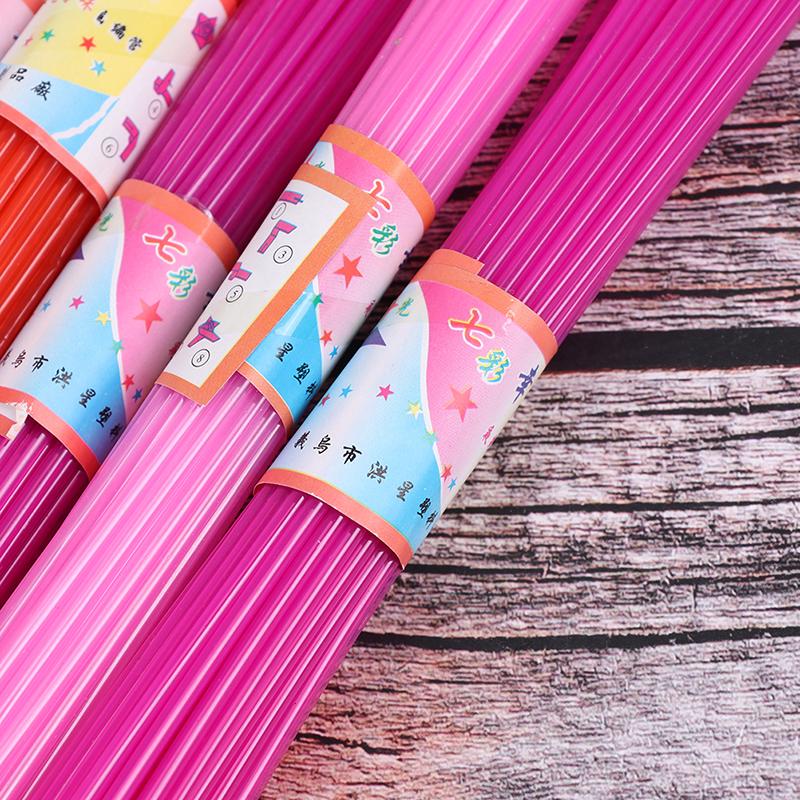 350Pcs Children Diy Folded Star Plastic Straw Lucky Transparent Tube Origami