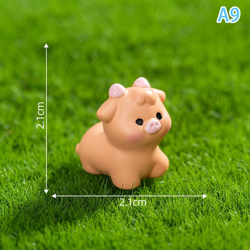 Figurines Miniatures Cute Small Tree Potted Micro Landscape Ornaments For Home Decorations Office Desk Accessories