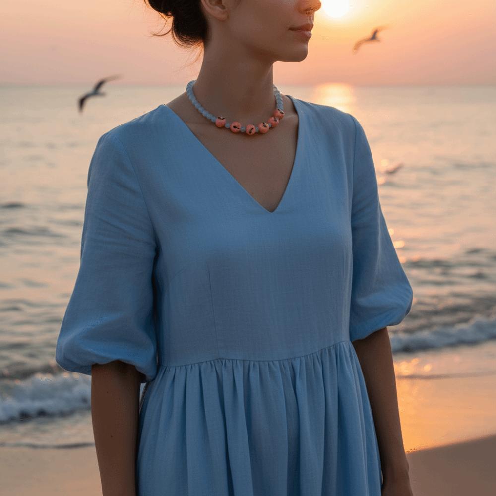 Bunte Perlen Früchte Choker Blaubeeren Perlen Schlüsselbein Kette Mode Perlen Frucht Halskette Damen