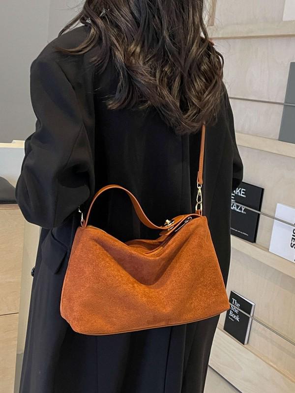 Retro Frosted Deerskin Crossbody Bag - Trendy & Versatile 2025 Niche Fashion Accessory