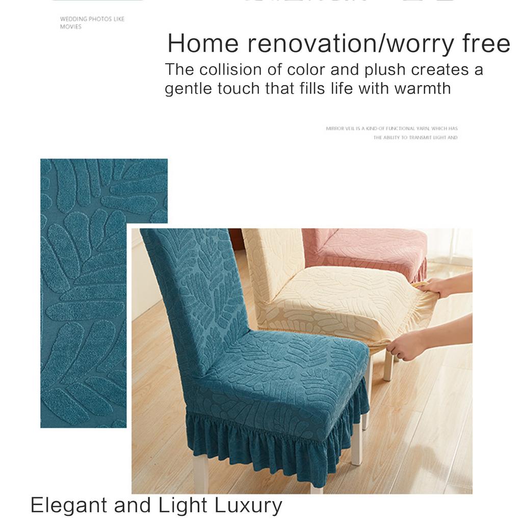 Chair Covers for Dining Room Soft Stretch Chair Slipcover for Large Size Dining Chair Washable Removable Chair Protect