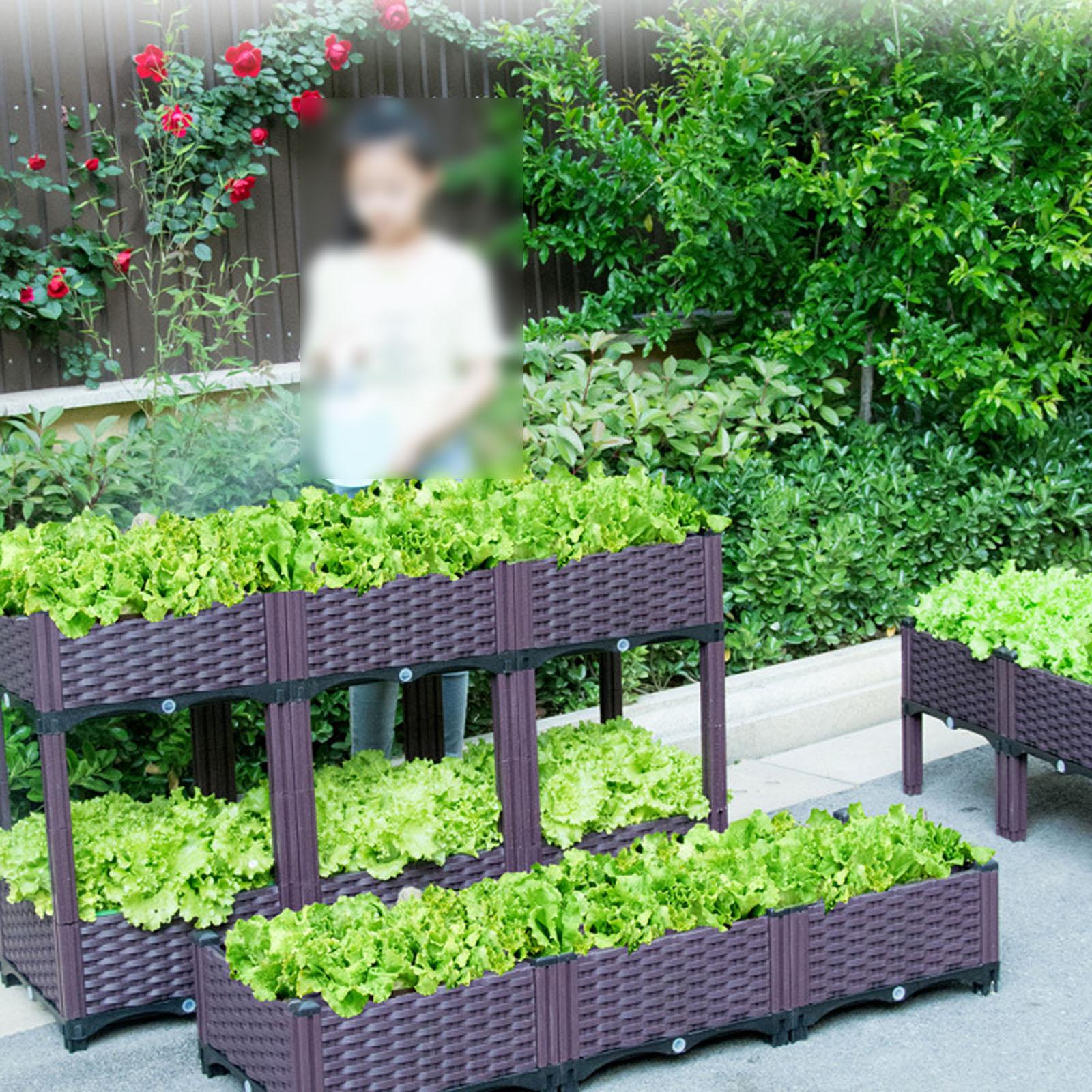 Special Vegetable Growing Box, Balcony Planting Trough, Vegetable Basin, Easy Gardening Tool for Home Planting nero