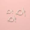 S925 Sterling Silber OT-Verschluss Perlenstrang Schmuck DIY Armband & Halskette Abstandshalter Perlen