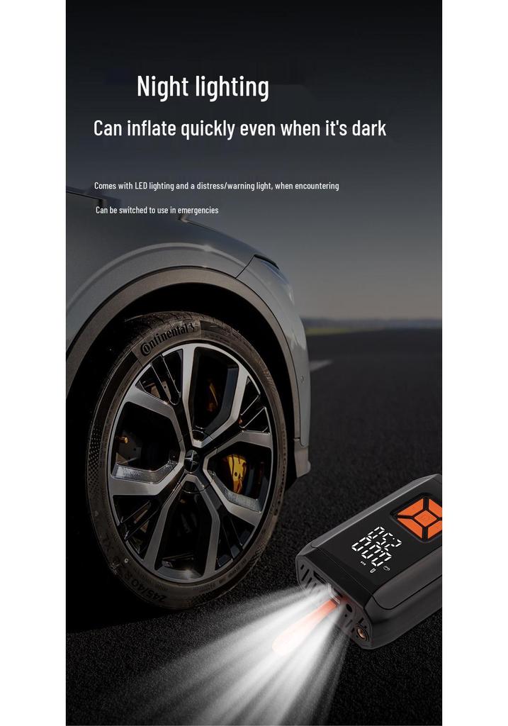 Portable Wireless Electric Tire Inflator for Cars