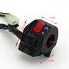 LMoDri Black Universal Aluminum 7/8" 22MM Motorcycle Switch Handlebar Motorbike Horn Turn Signal Headlight Control
