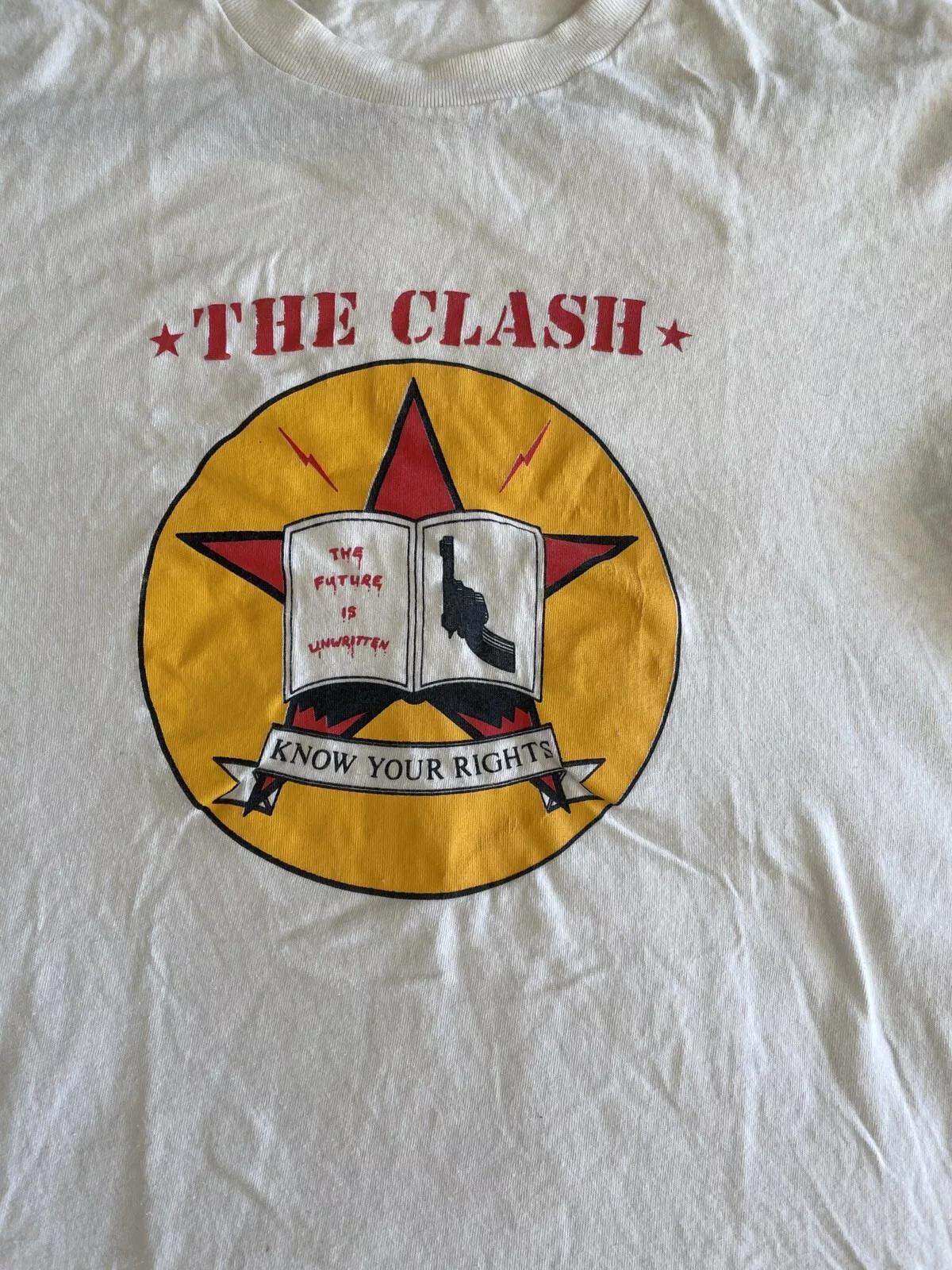 

The Clash Know Your Rights Album Band Collection S to 4XL T-Shirt Mens Womens Tees Top Tops Tee 4XL
