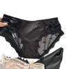 French Luxury Satin Lace Panties Women's Sexy Briefs Bow Sweet Underwear