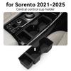 Center Console Storage Box For Kia Sorento 2021-2025 Silicone Car Tray Organizer Interior Accessories Tidying Black Decoration