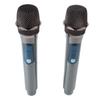 Wireless Handheld Microphone System 1 for 2 UHF Dynamic Cordless Mic for Outdoor Home