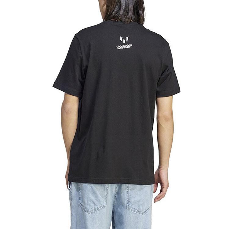 Adidas T Shirts Men's Black Crew Neck Moderate Straight Fit IB4909