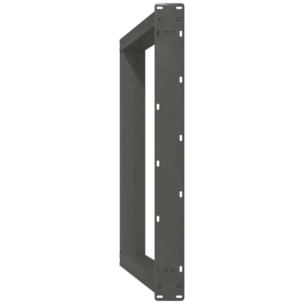 Vidxl Dining Table Legs, 2 Pcs., Anthracite, 70X(72-73)Cm, Steel