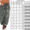 Boho Womens Aladdin Harem Yoga Pants With Elastic Waist And Loose Fit**