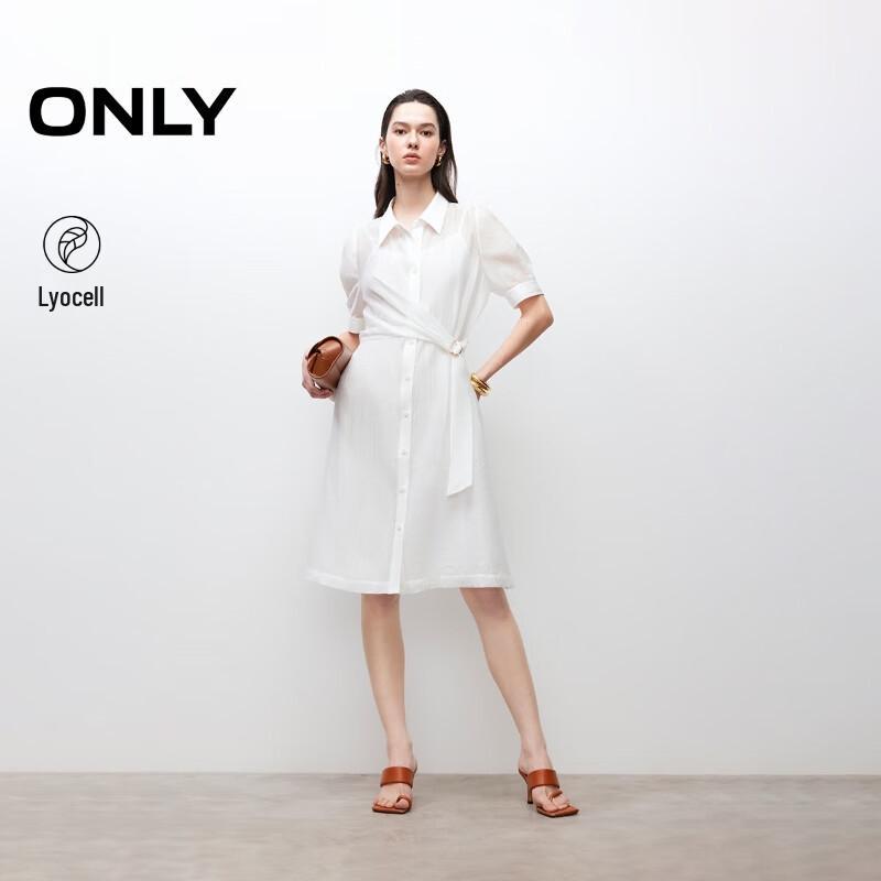 

ТОЛЬКО 2025 Летнее платье-рубашка с завязкой на талии и эффектом похудения с внутренней майкой S