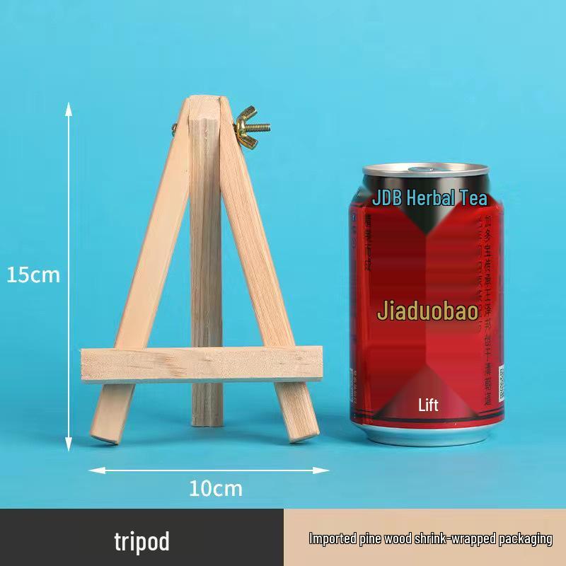 Children's Mini Folding Wooden Easel Tripod for Tabletop Art Display