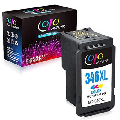 Colohunter Color Ink Cartridge for Canon Remanufactured Ink Cartridge with Indicator Compatible with PIXMA and TS3100 Printers BC-346XL (346XL) -