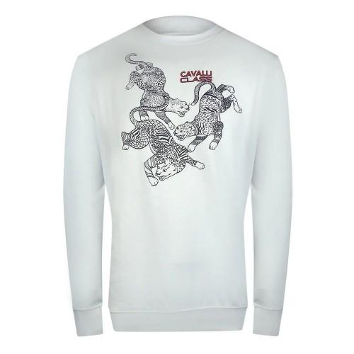 Cavalli Class Unisex Adult Paisley Leopards Sweatshirt