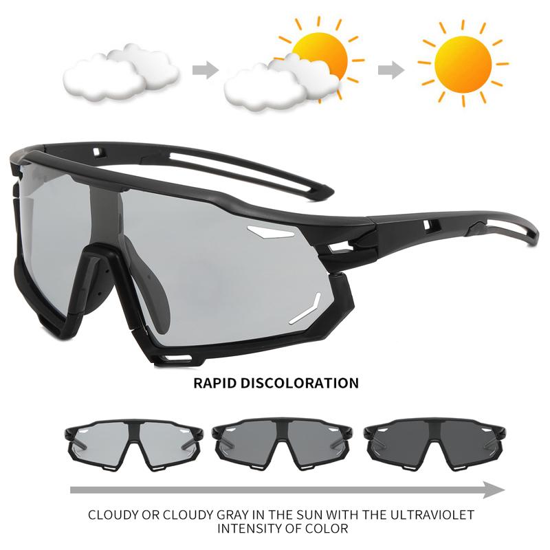 2025  Photochromic Cycling Glasses man Mountain Bike Bicycle Sport Cycling Sunglasses MTB Cycling Eyewear woman