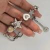 Aesthetic Heart Star Chain Bracelet All-match Fairy Love Y2k Jewelry Daily Niche Design Commuter Accessories For Women Girls