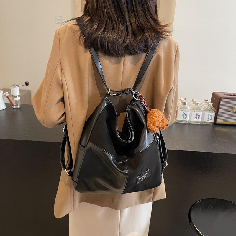 2025 New Women's Bag Underarm Bag Velvet Zipper Shoulder Crossbody Bag Backpack