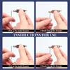 34Pcs Hand Sewing Tool Set, Large-Eye Steel Needles with Threaders, Complete Home DIY Clothes Craft Repair Kit