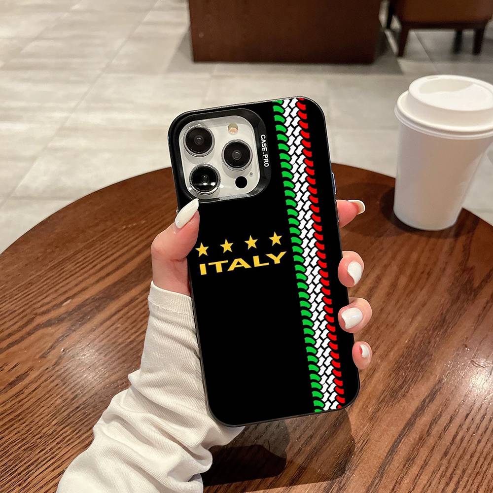 

Flag Italy Phone Case For IPhone 17 16 15 14 13 Pro 12 11 Pro Max PLUS Color Back Cover iPhone 15 plus