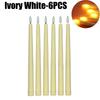 Remote Control Colourful Long Candles Led Flameless Taper Electronic Candles for Dinner Party Wedding Decoration