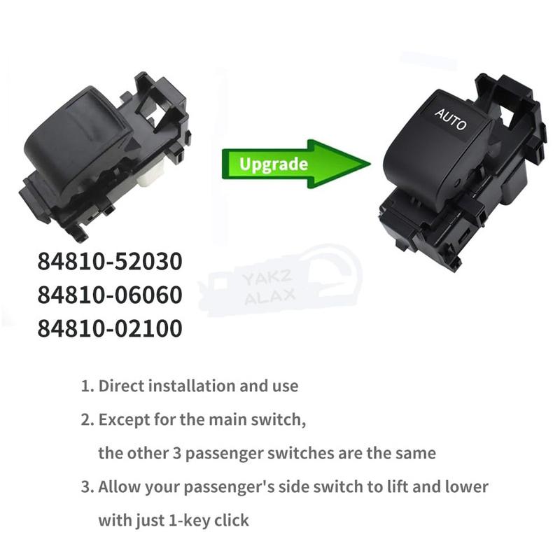 84810-06060 for Toyota Yaris Corolla Camry RAV 4 III Passenger Window Control Switch Regulator Button 8481006060 Car Accessories