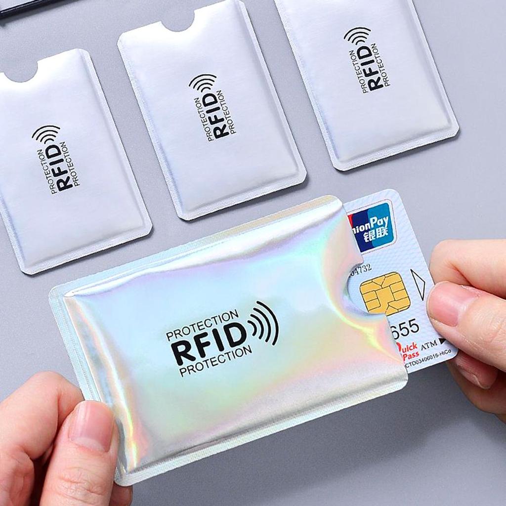 Anti Rfid Wallet Bank Card Holder Id Bank Card Case Protection 6cm*9.3cm Metal Credit Card Holder