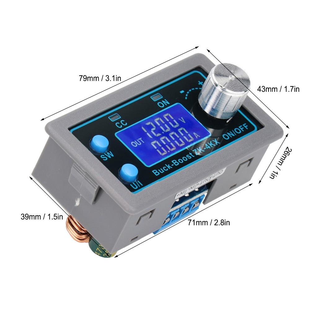 LCD Display Boost Power Supply Module 4A Variable Voltage Regulator  Laboratory