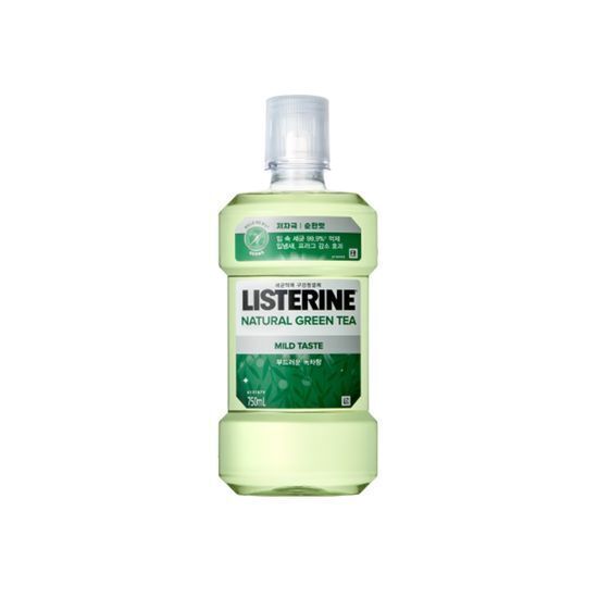 Listerine Natural Green Tea Mild 750mL 3-pack