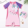 Unisex Cartoon Children's Swimsuit - Cute, Quick-Drying One-Piece for Girls, Available In Small, Medium, Large