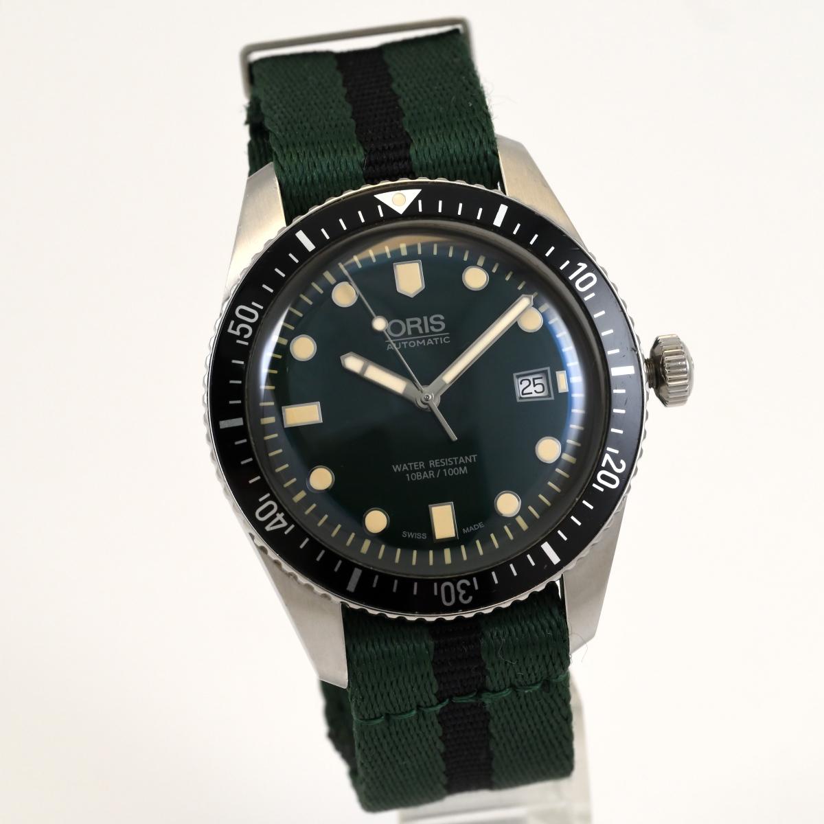 

[Вживаний] Чоловічий годинник ORIS Divers Green - 01 733 7720 4057-07 5 21 02 з коробкою, документами