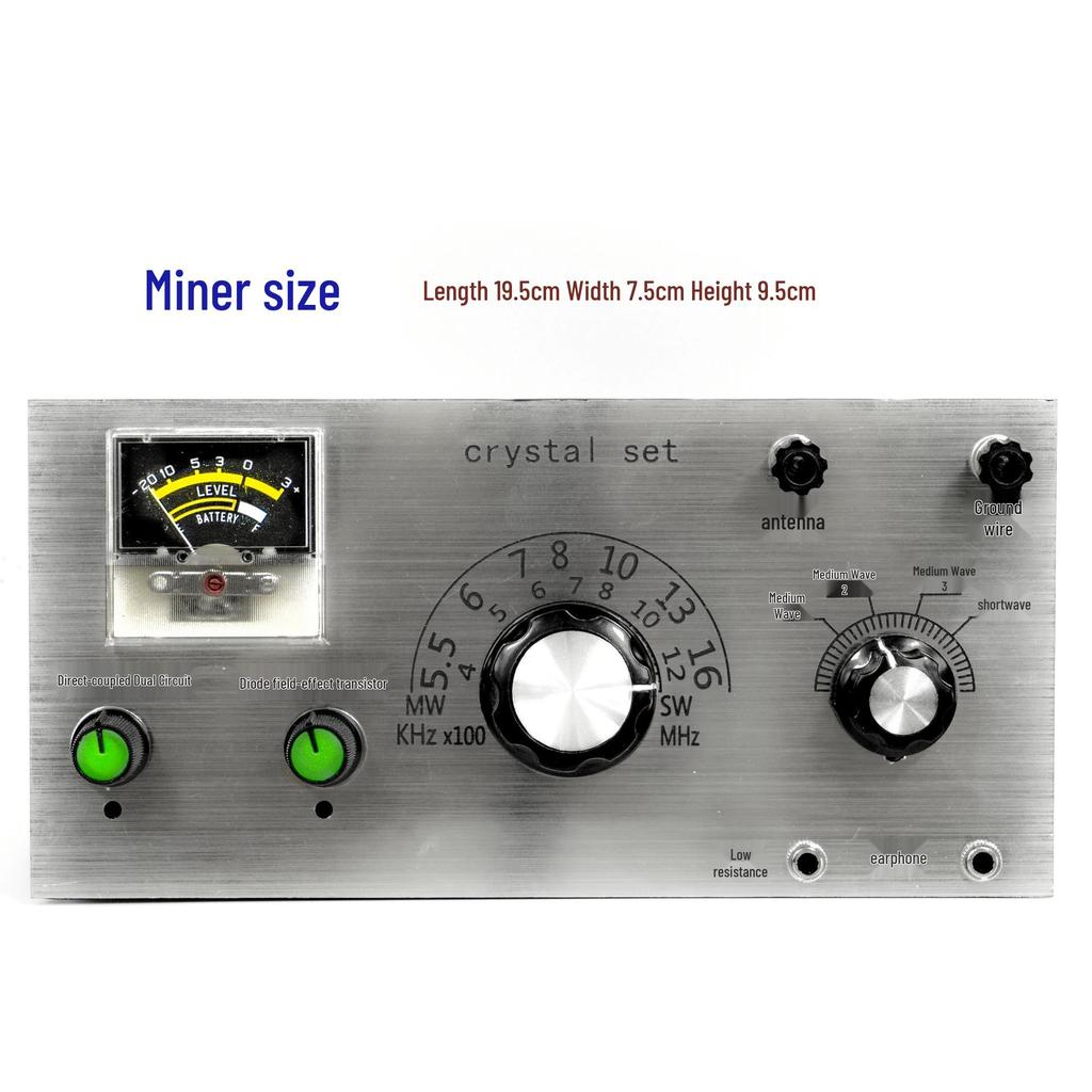 Open Frame Shortwave Crystal Radio Set
