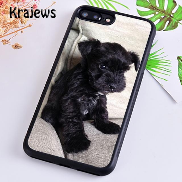 Krajews Miniature schnauzer puppy dog Phone Case Cover For iPhone 17 Air 16 15 14 plus 12 pro max coque Fundas