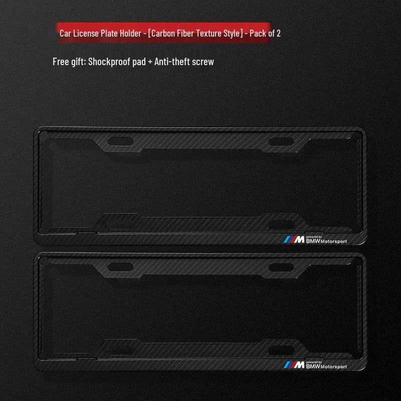 Kohlefaser-Nummernschildhalter für BMW X1, X2, X3, X4, X5, 1er, 3er, 5er