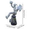 Garden Statue with Solar Light Waterproof Wall Mounted Lamp Gargoyle Sculpture for Backyard Walkway Balcony Lawn Flower Bed
