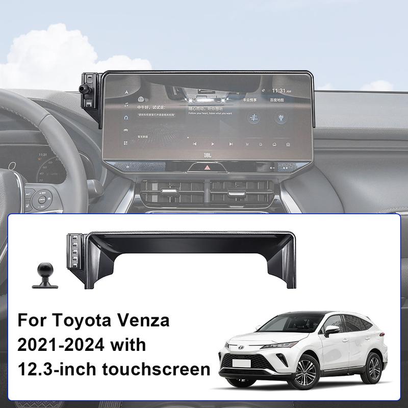 Car Phone Holder for Toyota Venza XU80    2024 12.3  Screen Fixed Base Wireless Charging Mobile Phone Holder Car