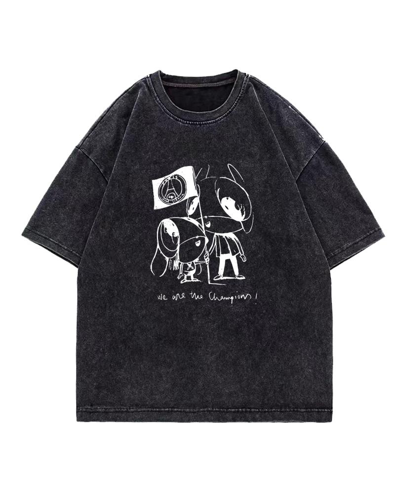 

Champions League Enrique s Same Short Sleeved T-shirt Made of Pure Cotton to Commemorate Daughter Xana s Ten-year Commitment L
