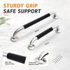 Stainless Bathroom Bar with Silicone Handle for Shower and Bathtub