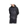 adidas Originals All Over Print Hooded Zip Fitted Long Sleeve Jacket Men Jackets Black IS0258