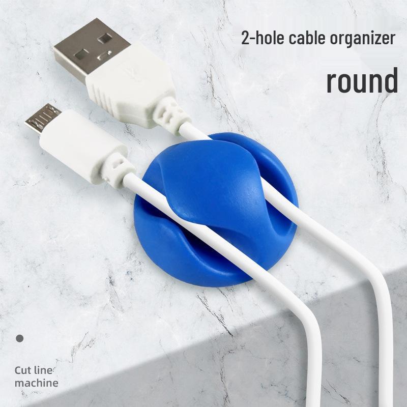 Stolní organizér na kabely a klip pro uložení sluchátek