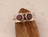 Red Garnet Gemstone Spinner Band Ručně vyrobený designový prsten, Jedinečný dárek, Spinner Ring, Unisex prsten, Statement Ring