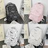 Fashion Rabbit Pattern Girls School Bag Breathable Nylon Backpack For Daily Use