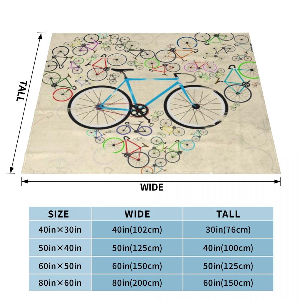 I Love My Bike Custom Travel An Ultra-Soft Micro Fleece Blanket