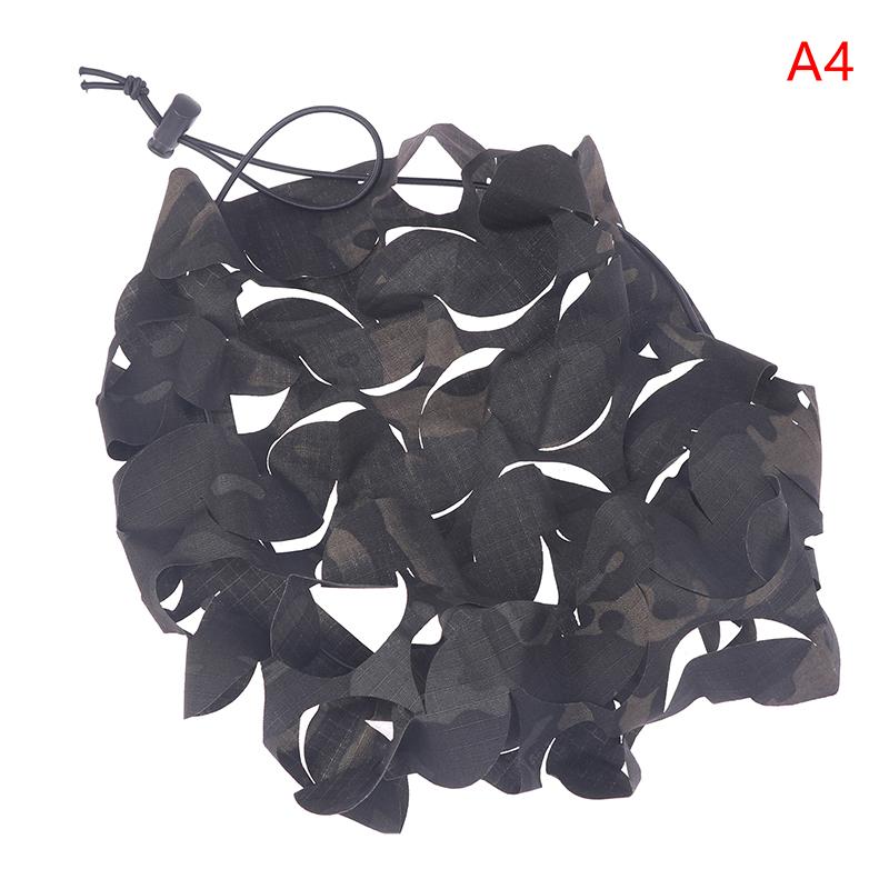 Camo Net Airsoft Helmet Cover Nylon Drawstring Helmet Scrim Hunting Accessory