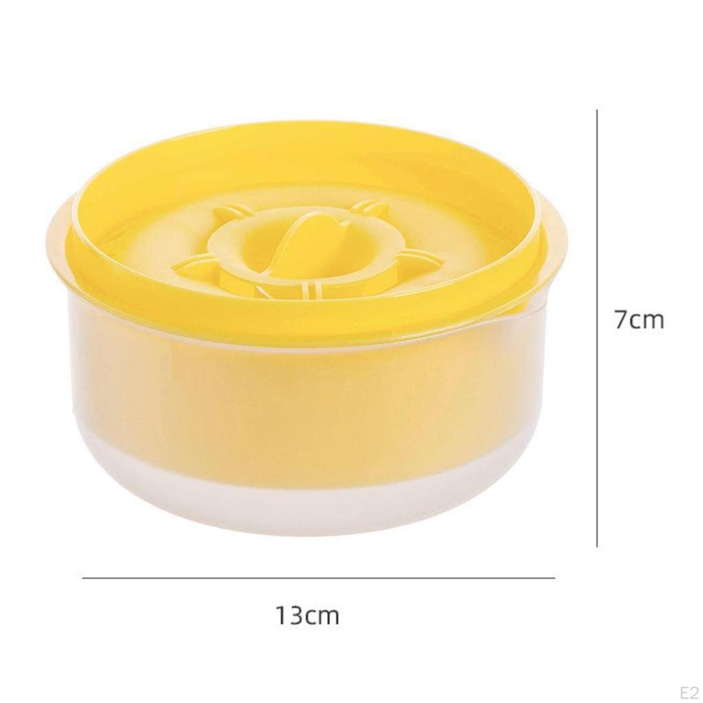 Eiertrenner, 13 x 7 cm, großes Fassungsvermögen, kann 5 Eier verarbeiten, praktisches Sieb, Backwerkzeuge